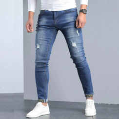 10 Prs Slim Fit Skinny Ripped Denim Jeans