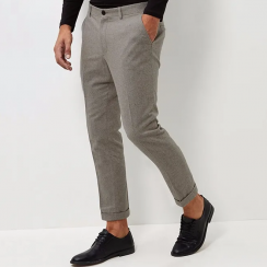 Slim Cropped Suit Pants