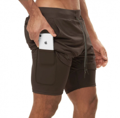 3 Prs Athletic 2 in 1 Running Quick Dry Loose Workout Gym Track Shorts